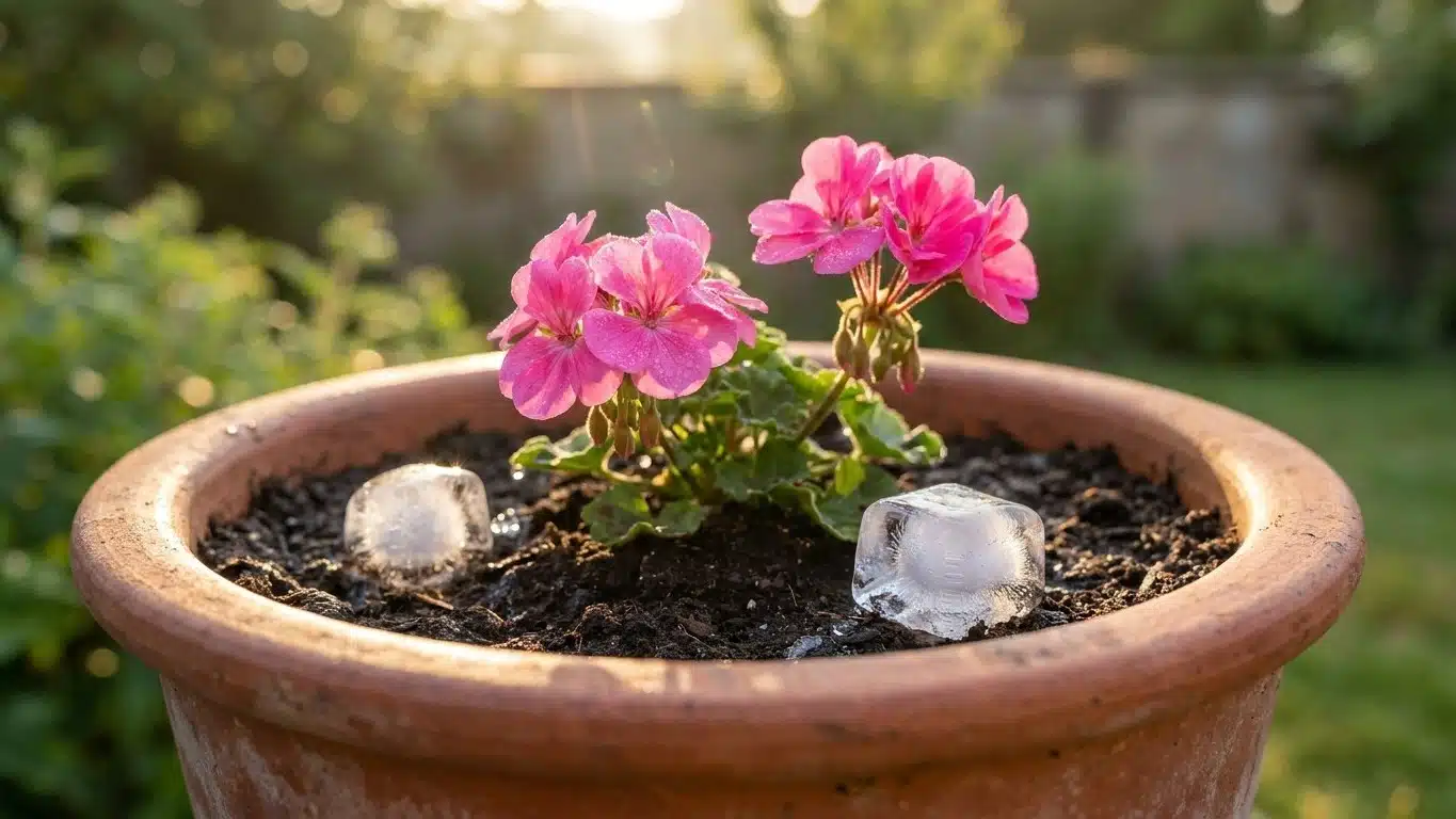 Ma voisine n'arrose jamais ses jardini&egrave;res en pleine chaleur et pourtant son terreau reste humide : ce qu'elle pose dessus...