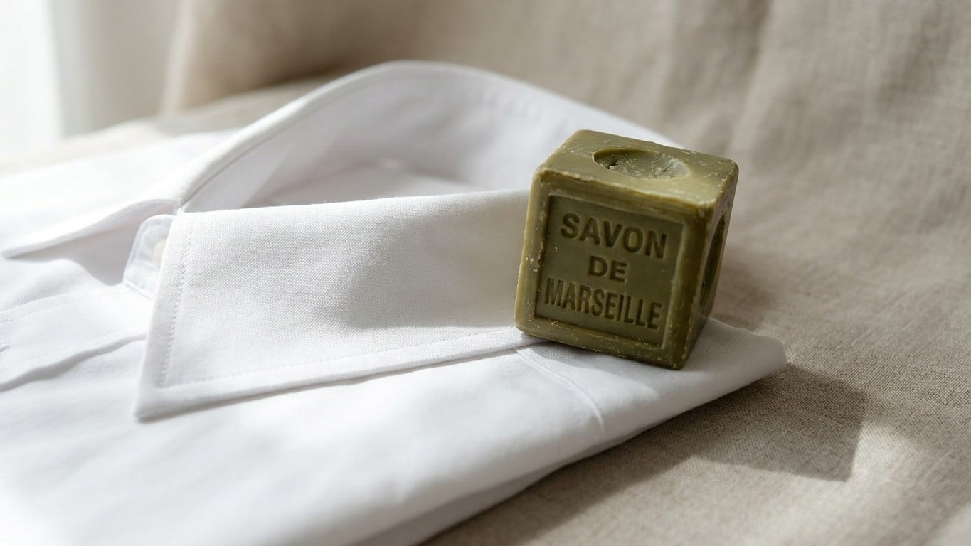 Ma voisine ne met jamais de d&eacute;tachant sur ses cols de chemise et pourtant ils ressortent blancs : ce qu'elle frotte &agrave; sec ...