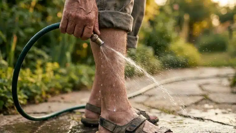 Mes jambes gonflaient chaque soir de canicule : le jour o&ugrave; mon grand-p&egrave;re a dirig&eacute; le jet du tuyau d'arrosage sur mes chev...