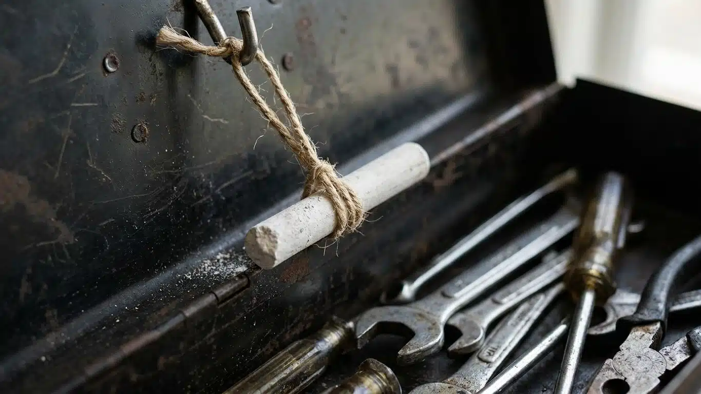 Mon grand-p&egrave;re accrochait toujours un b&acirc;ton de craie blanche dans sa caisse &agrave; outils et ce n'&eacute;tait pas pour tracer des rep...