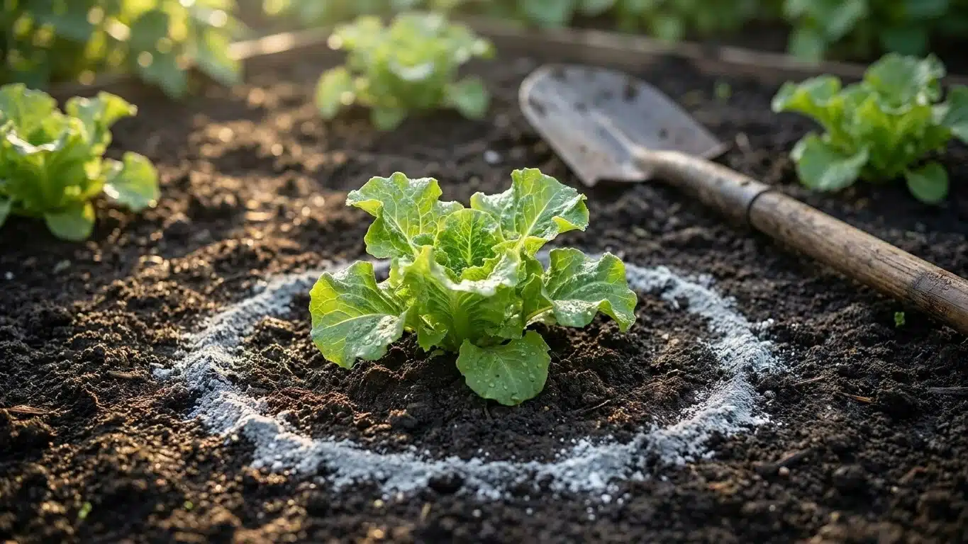 Mon voisin entoure toujours ses salades de cendre apr&egrave;s chaque orage et ce n'est pas pour enrichir la terre