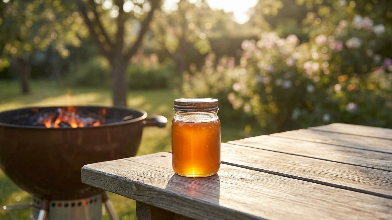 Mon voisin ne sort jamais le beurre quand il se br&ucirc;le au barbecue alors qu'il garde toujours un pot de miel pr&egrave;s de la gri...