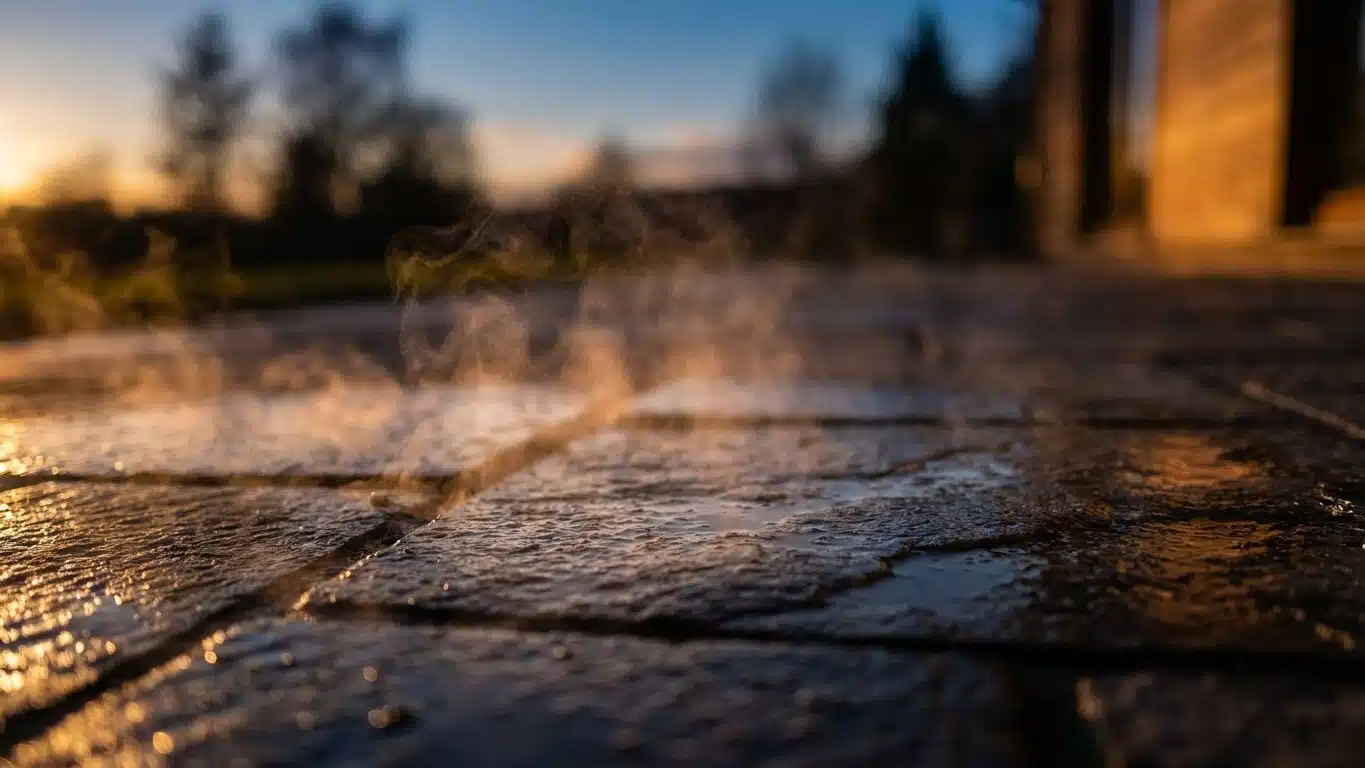 Mon voisin passe toujours le jet d'eau sur son dallage &agrave; la tomb&eacute;e du soir en canicule et ce n'est pas pour le nettoyer