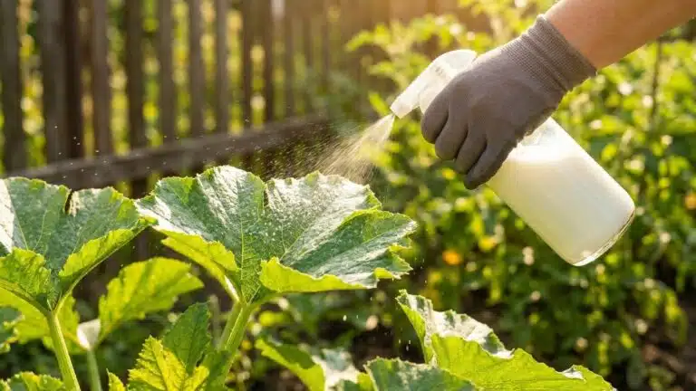 Mon voisin pulv&eacute;risait toujours du lait dilu&eacute; sur ses feuilles de courgette en plein soleil et ce n'&eacute;tait pas pour les nou...