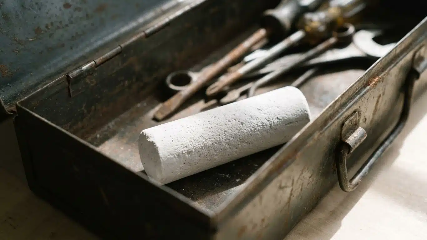 &laquo; Pose &ccedil;a au fond et n'y touche plus &raquo; : un vieil artisan m'a tendu un b&acirc;ton blanc pour ma bo&icirc;te &agrave; outils et mes vis ont a...
