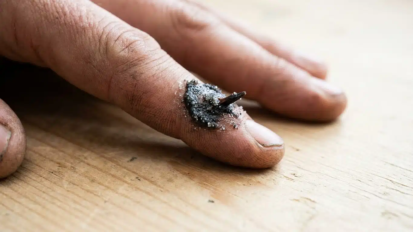 Un vieux menuisier m'a arr&ecirc;t&eacute; au moment o&ugrave; j'attaquais mon &eacute;charde &agrave; la pince : ce qu'il a appliqu&eacute; dessus avant la nuit l...