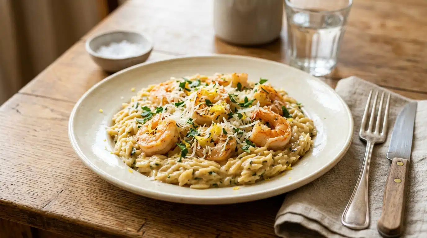 J&rsquo;ai relev&eacute; mon orzo aux crevettes d&rsquo;un zeste de citron : plus personne ne r&eacute;clame la carbonara du jeudi