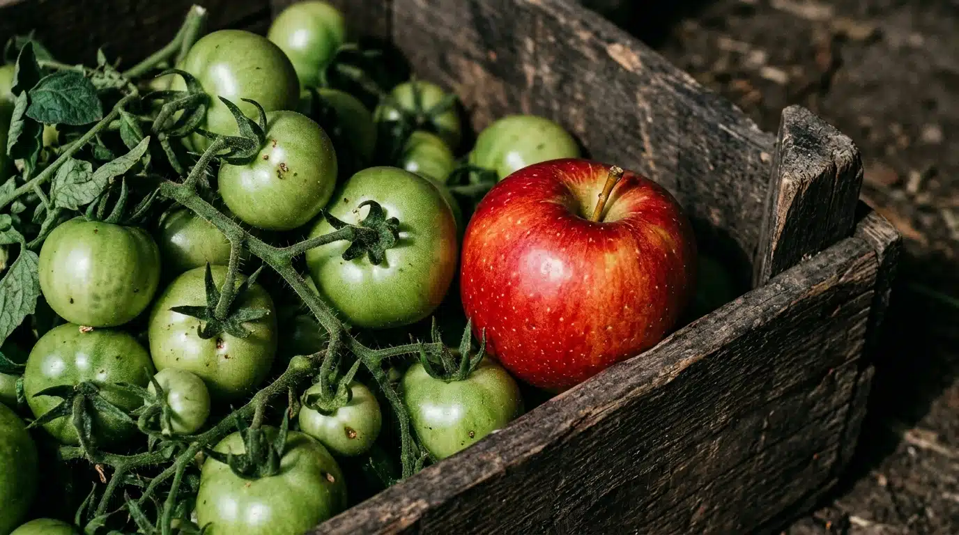 Je jetais mes tomates encore vertes : mon voisin m&rsquo;a montr&eacute; ce qu&rsquo;il cache dans son cageot