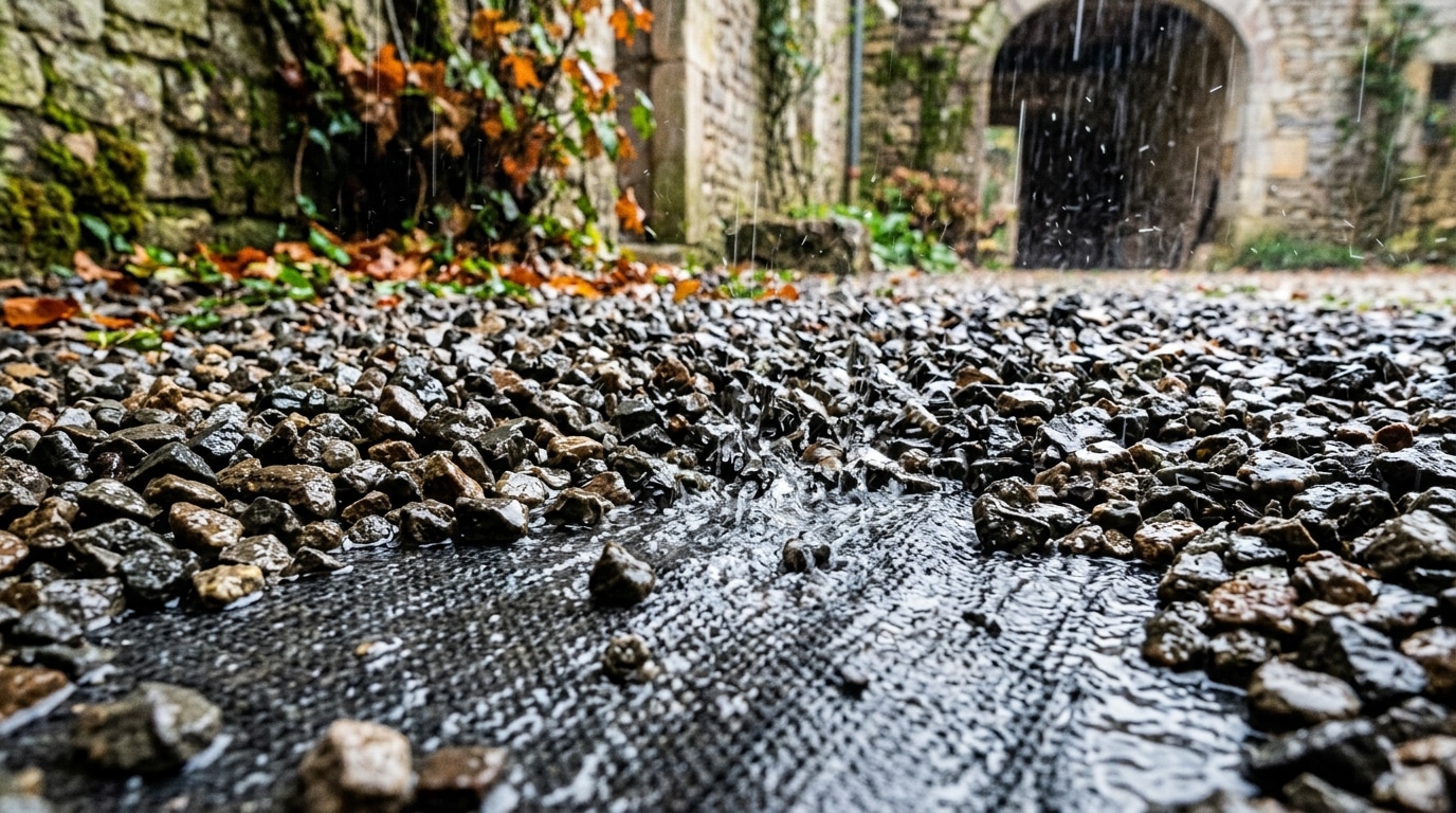 Les anciens ne mettaient jamais de plastique sous leurs graviers : les pluies de septembre expliquent pourquoi