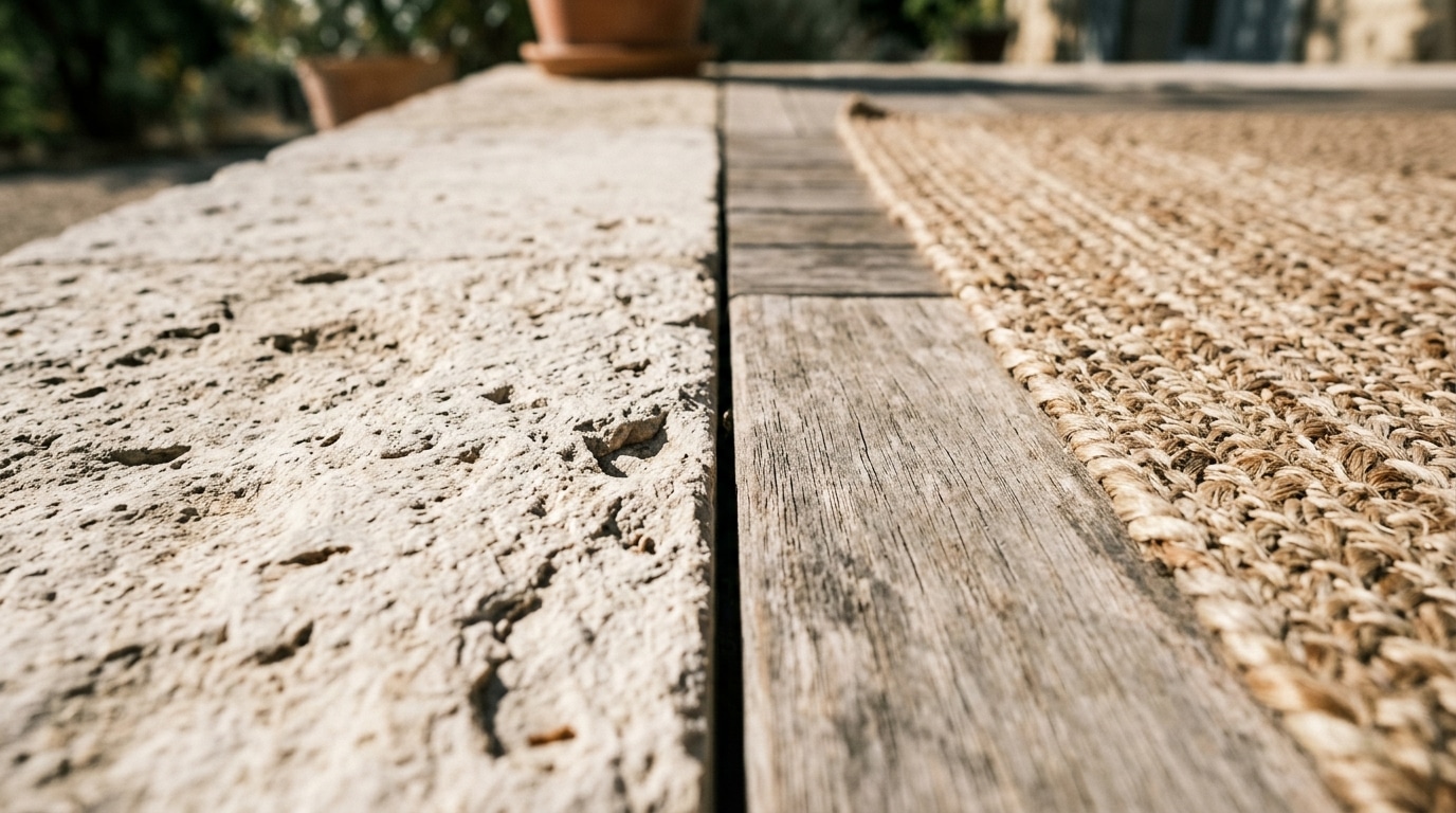 Les anciens ne posaient jamais une terrasse claire sans prévoir ce détail : les matins de septembre le rappellent