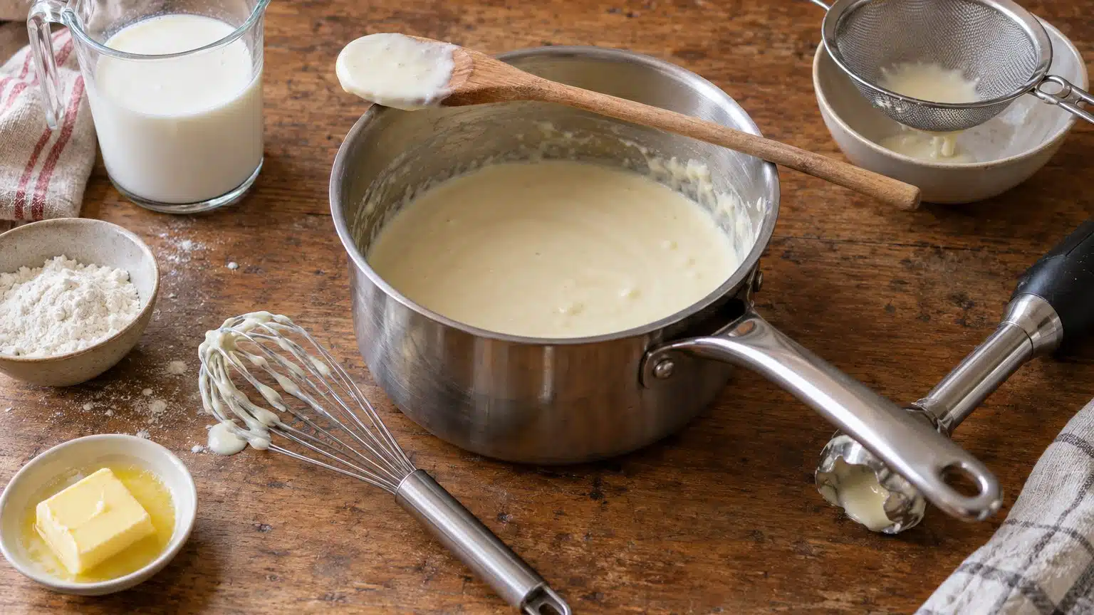 Béchamel pleine de grumeaux : la rattraper en quelques minutes
