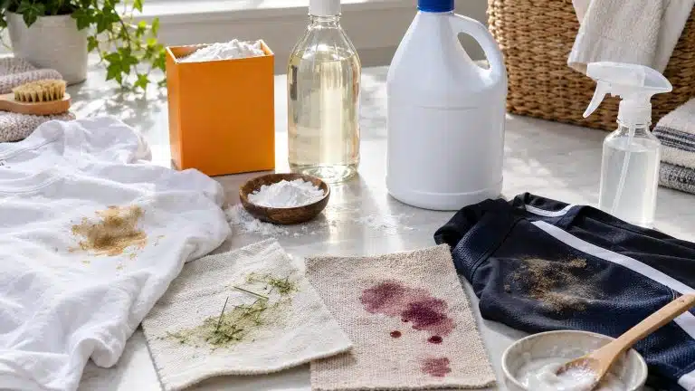Bicarbonate, vinaigre ou javel : quel d&eacute;tachant pour quelle tache