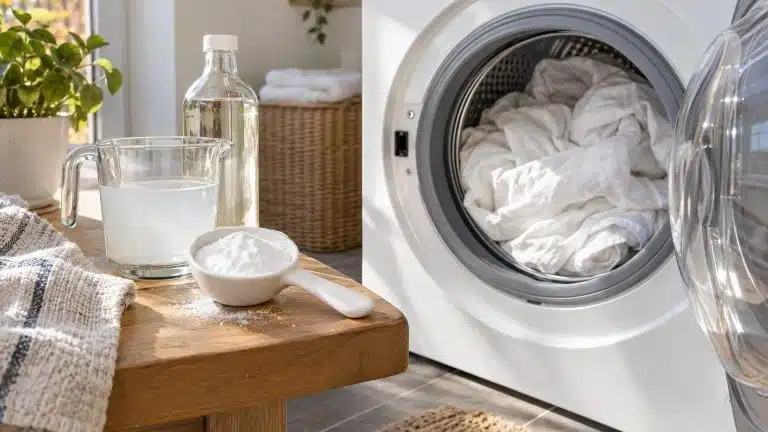 Blanchir le linge au bicarbonate : dosage, machine ou trempage &agrave; la main