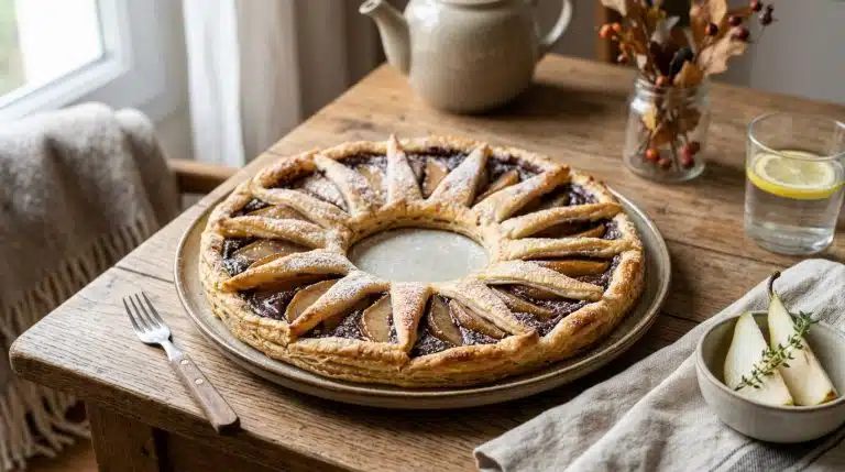 couronne poire chocolat
