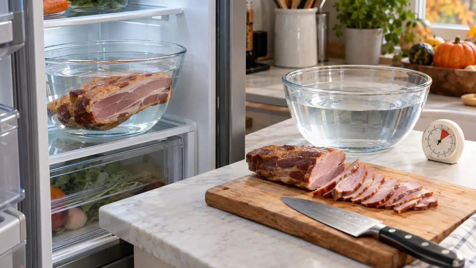 Dessaler jambon fum&eacute; et charcuterie : temps de trempage, eau &agrave; changer, r&eacute;sultat
