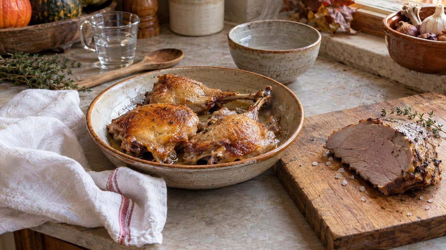 Dessaler viande d&eacute;j&agrave; cuite et canard confit : temps de trempage, eau &agrave; changer, r&eacute;sultat