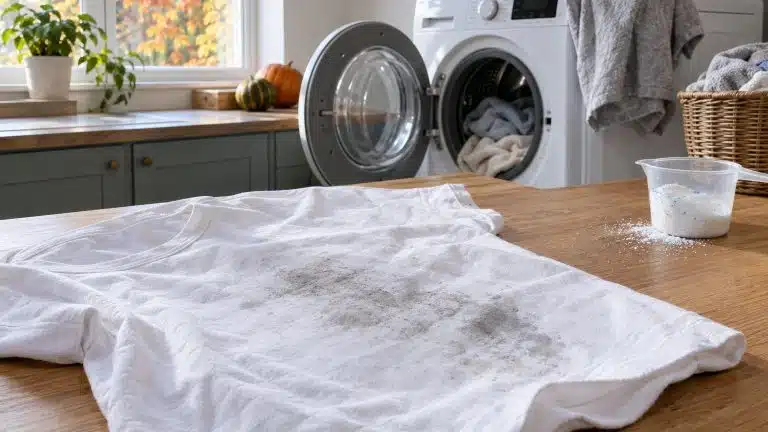Du linge qui ressort tach&eacute; de la machine : causes et rattrapage