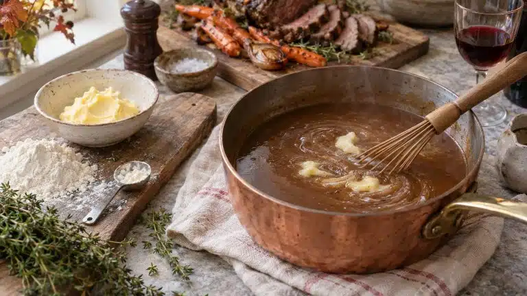 Épaissir une sauce au beurre manié : dose, méthode et temps de cuisson