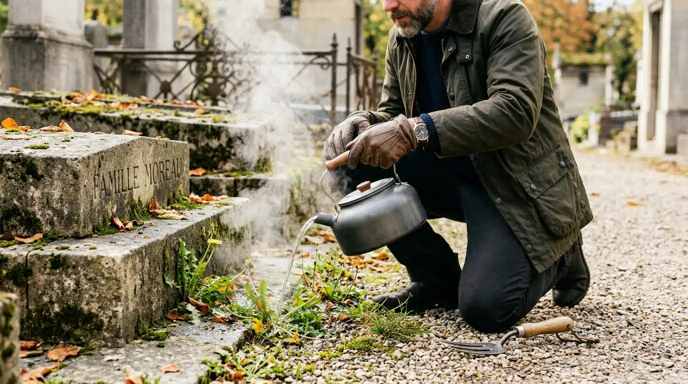Je pulvérisais du désherbant autour de la tombe de mes parents avant chaque Toussaint : le jour où le gardien du cimetière m’a vu faire, j’ai compris mon erreur