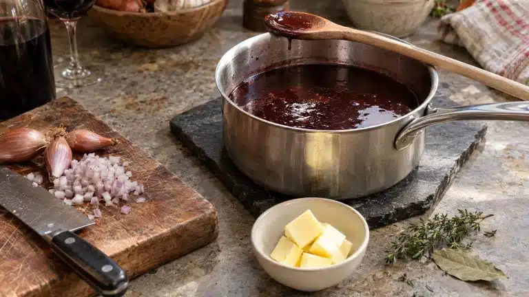 Sauce au vin rouge : la recette et les trois moments où ça rate