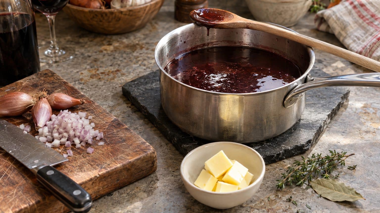 Sauce au vin rouge : la recette et les trois moments o&ugrave; &ccedil;a rate