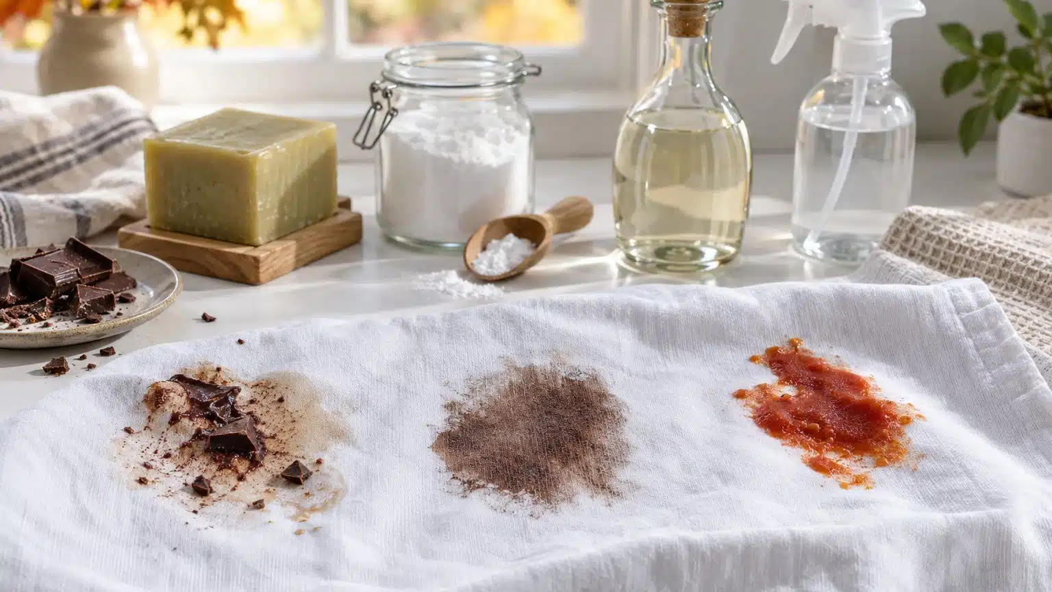 Tache de aliments colorants (chocolat, vinaigre balsamique, sauce) : la faire partir m&ecirc;me s&egrave;che ou d&eacute;j&agrave; lav&eacute;e